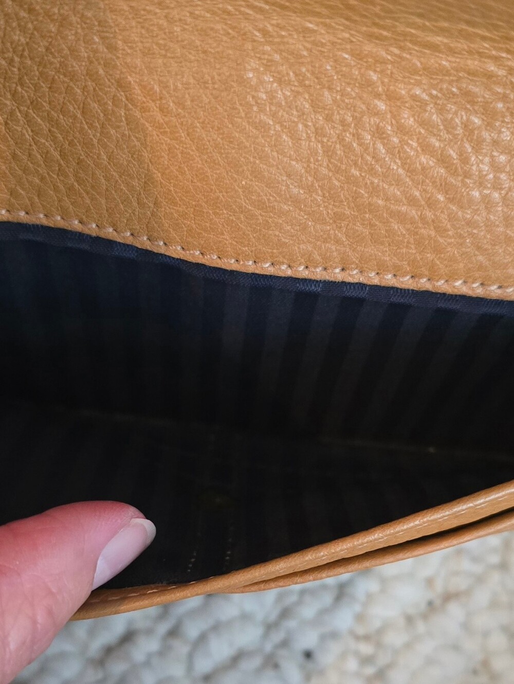 Vintage Coach Tan Pebbled Leather Crossbody Wallet / Clutch – Detachable Strap - Picture 3 of 4